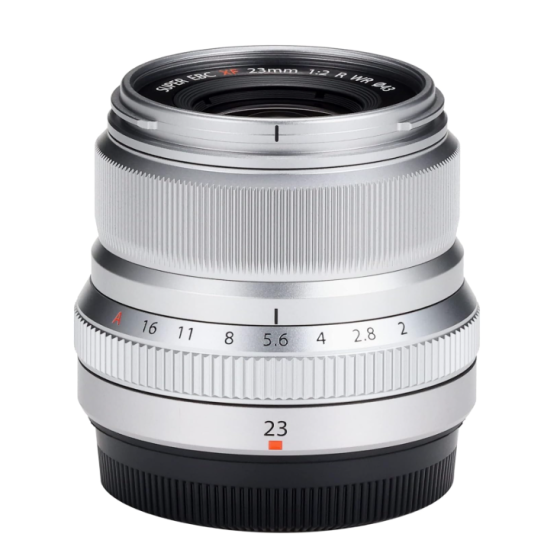 Fujifilm XF23MMF2 R WR Lens, Silver